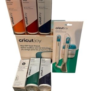 Cricut Joy Vinyl & Tool Set with Teal Tools and Assorted Vinyl